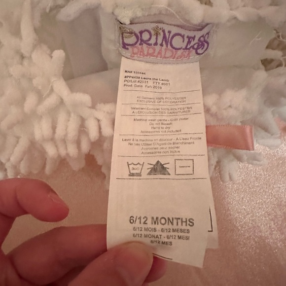 Princess Paradise Laura the Lamb baby costume size 6/12 months - Picture 5 of 5